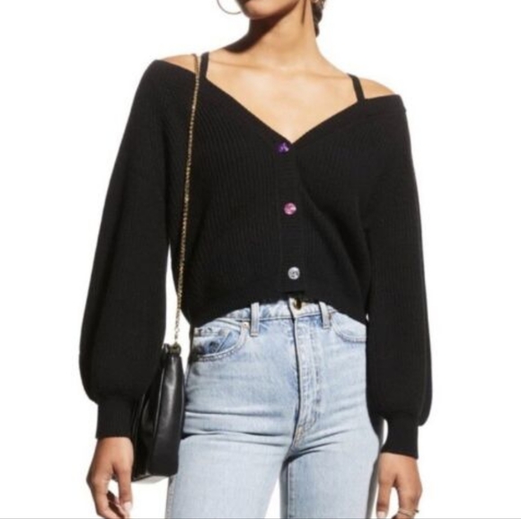 Cami NYC Elizabeth cardigan top black small - Picture 2 of 10